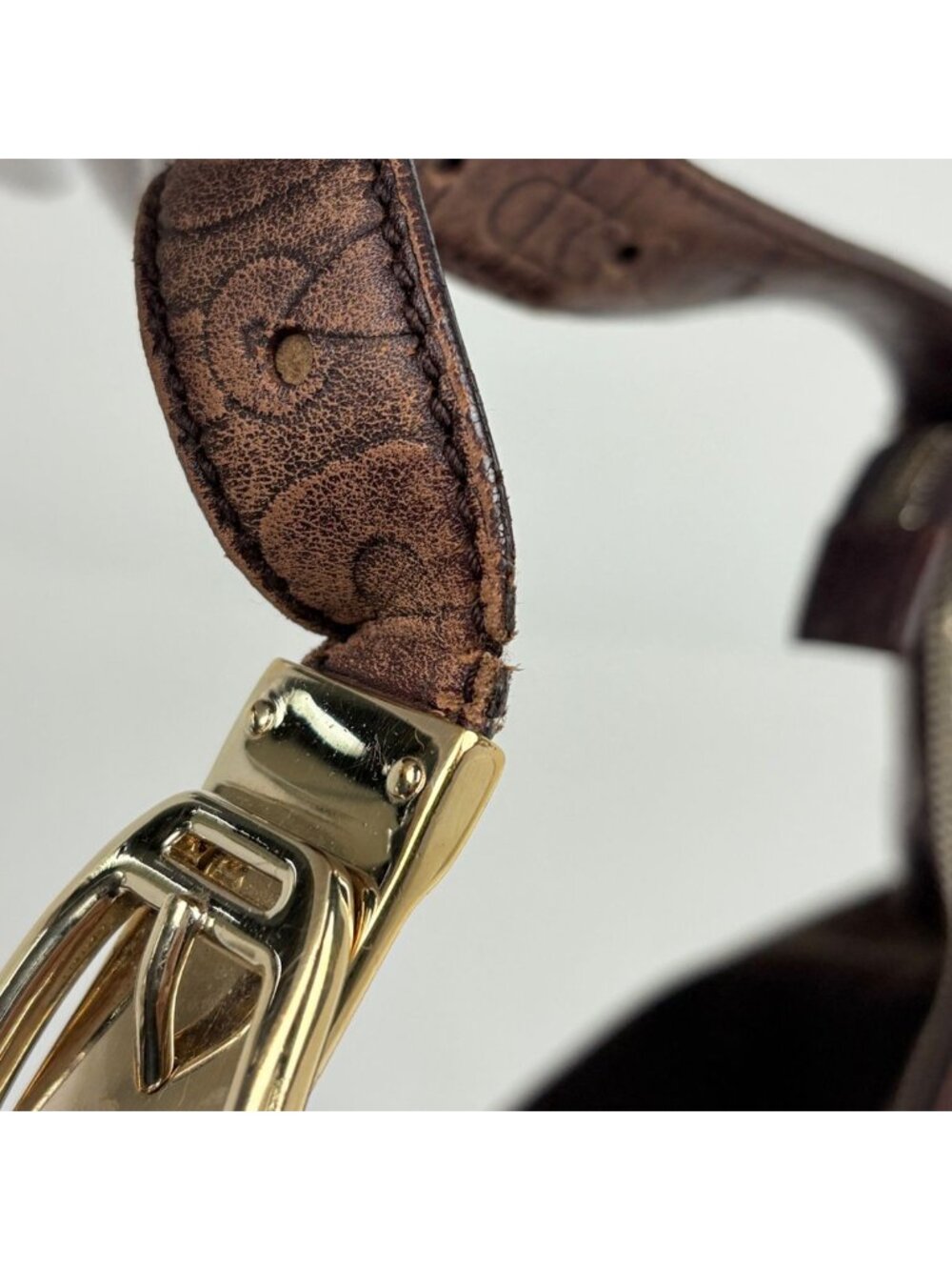 Gucci Horsebit Shoulder Bag Suede Brown - Picture 6 of 8